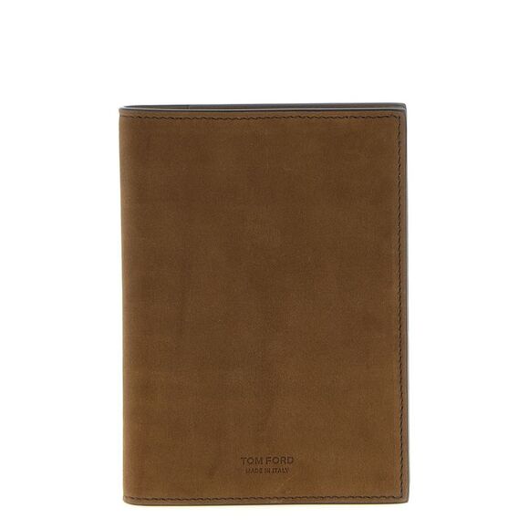 Tom Ford Men Nubuck Leather Passport Holder